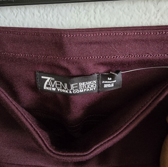 New York Burgandy Pants - Picture 4 of 6